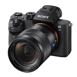 Sony A7SII camera available as part of our high-quality equipments on rent from Asteroid Production, perfect for video and low-light photography.